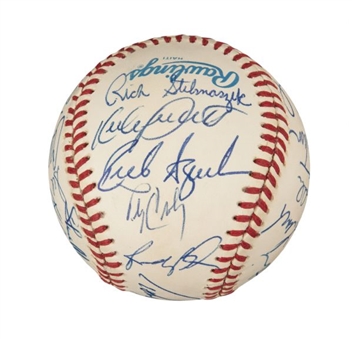 1991 Minnesota Twins World Champions Team Signed Ball with 25 Signatures  